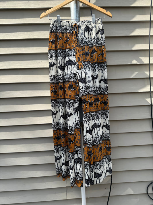 Camel Flare Pants Size L