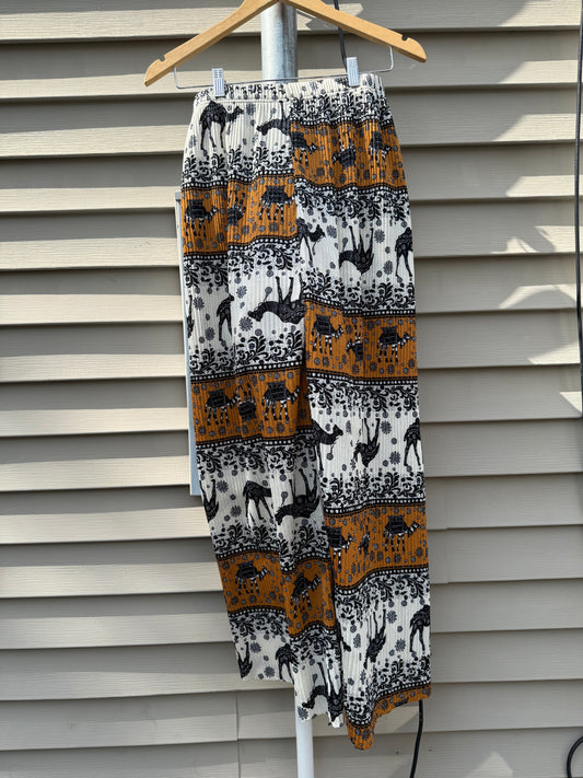 Camel Flare Pants Size L