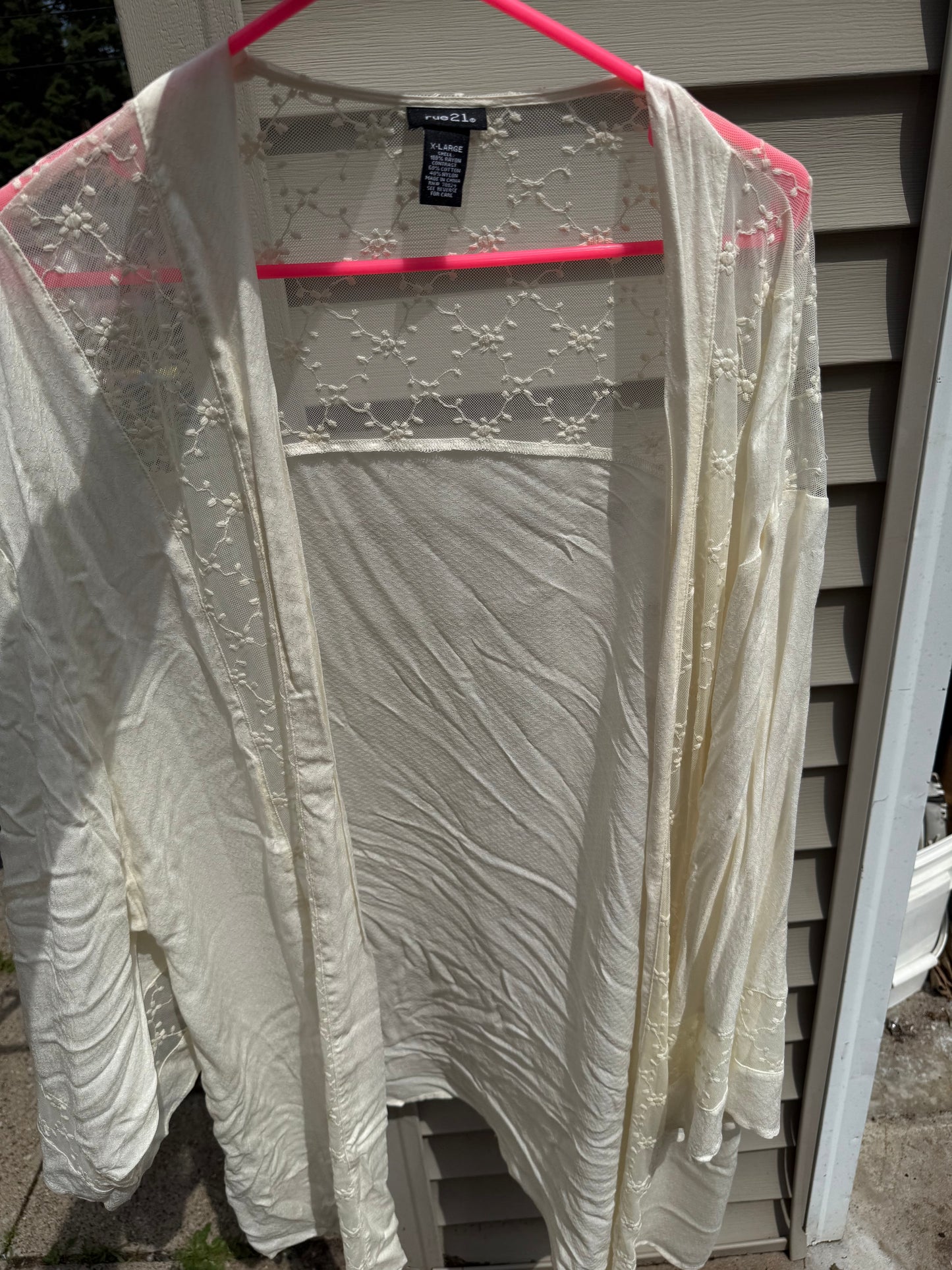 Rue 21 lace Kimono
