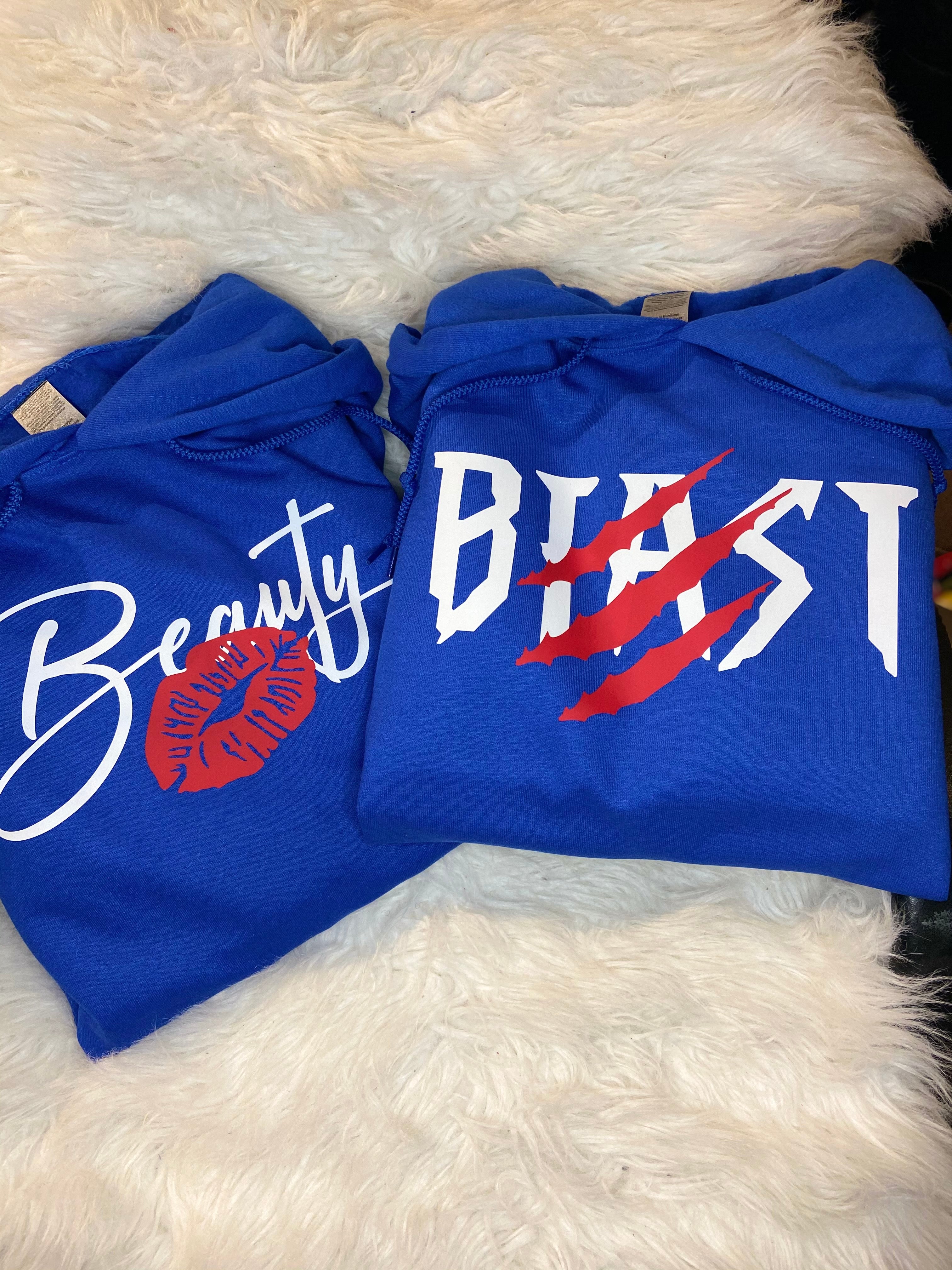 Beauty/Beast Couples Hoodies Set