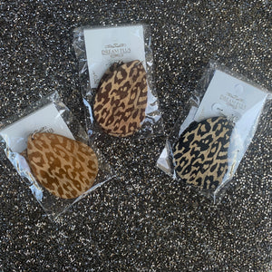Wooden Leopard Things Earrings